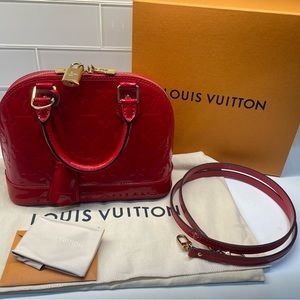 Louis Vuitton Alma BB Purse in Cherry